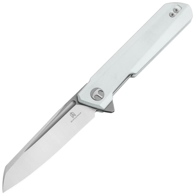 Ніж складаний Bestechman Dundee Sheepfoot BMK09C — D2, білий G10