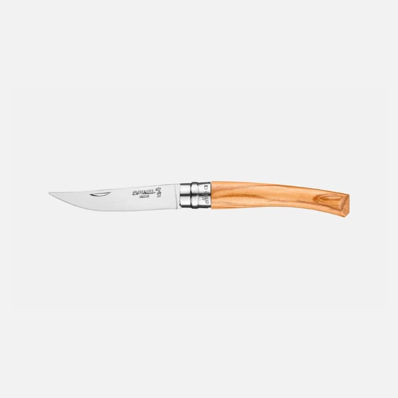 Ніж філейний Opinel Effilé Slim Inox — бук, олива, бубінга; №08–15
