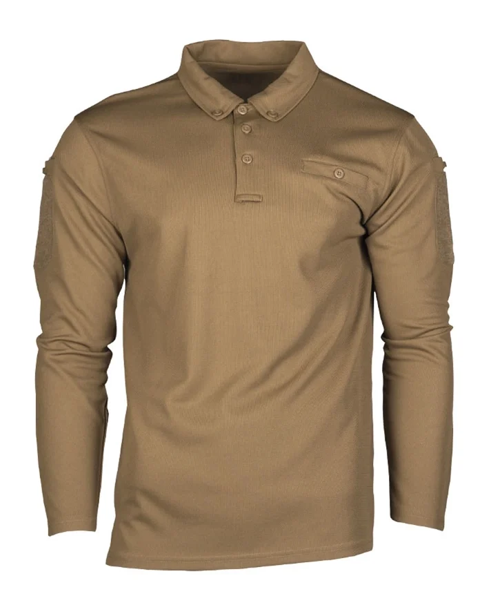 Поло Mil-Tec з довгим рукавом TACTIKAL QUICK DRY POLOSHIRT LANGARM — вигляд 2