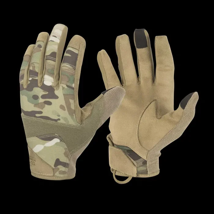 Перчатки Helikon-tex RANGE TACTICAL мультикам тачскрин рукавиці міцні — вигляд 2