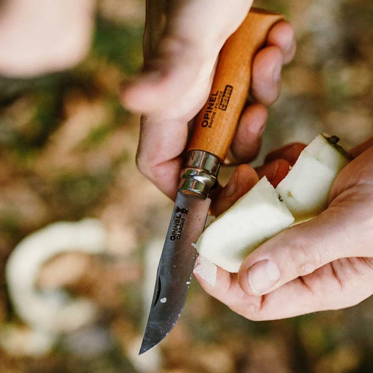 Ніж Opinel Carbone №07 — вуглецева сталь — вигляд 2