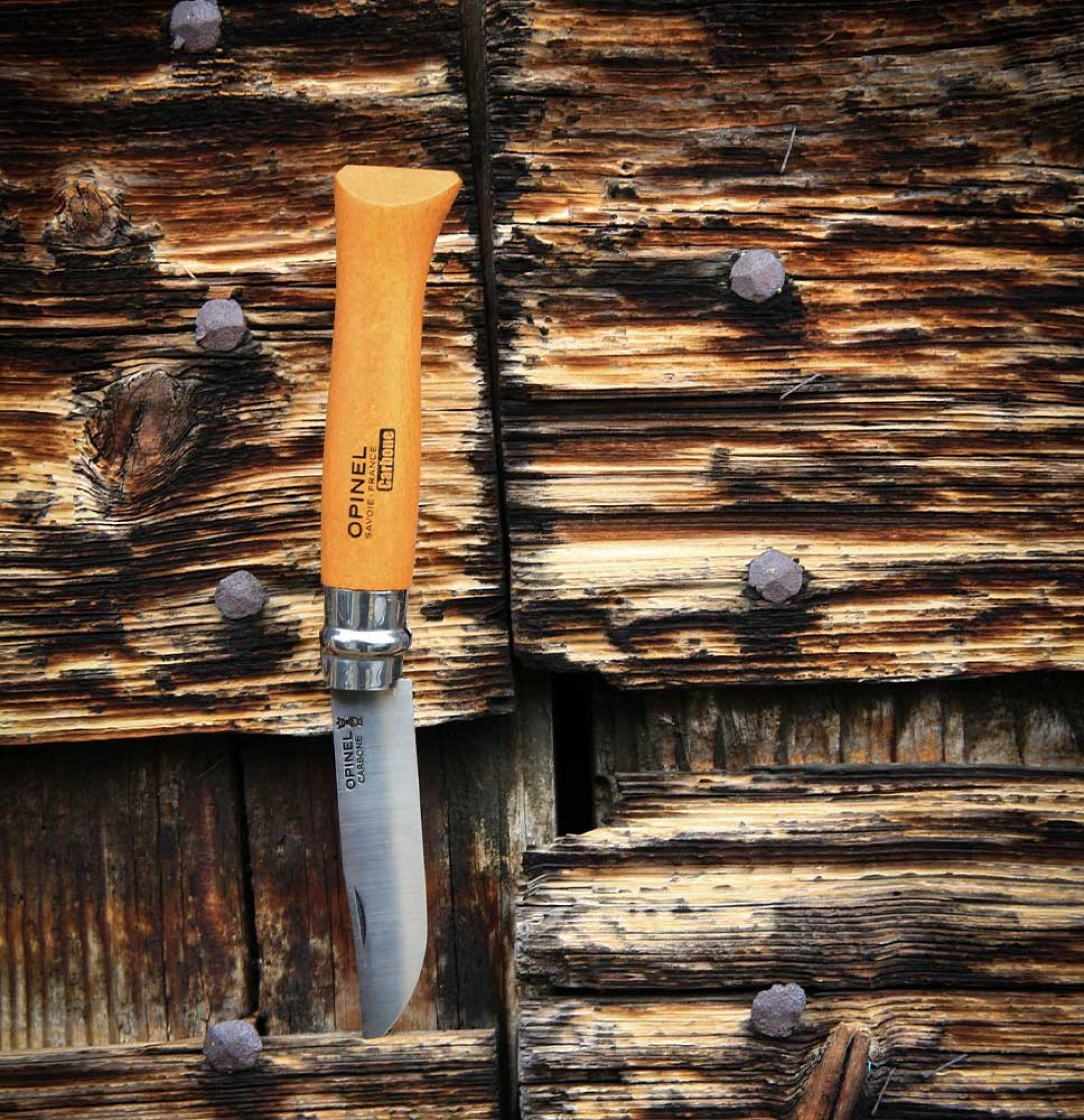 Ніж Opinel Carbone №10 — вуглецева сталь — вигляд 2