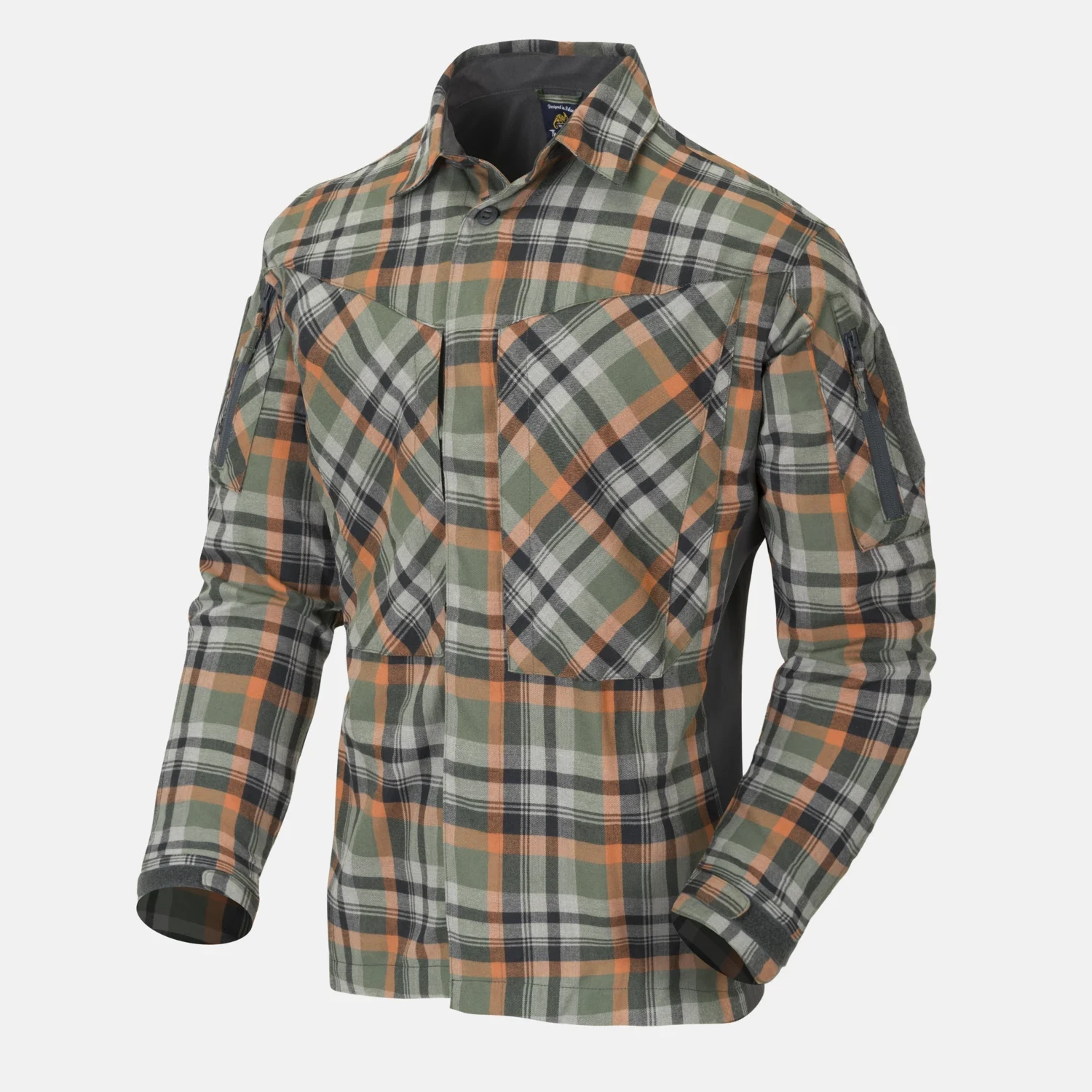 Сорочка Helikon-Tex MBDU Flannel Ruby Plaid з фланелевої клітинки — вигляд 2