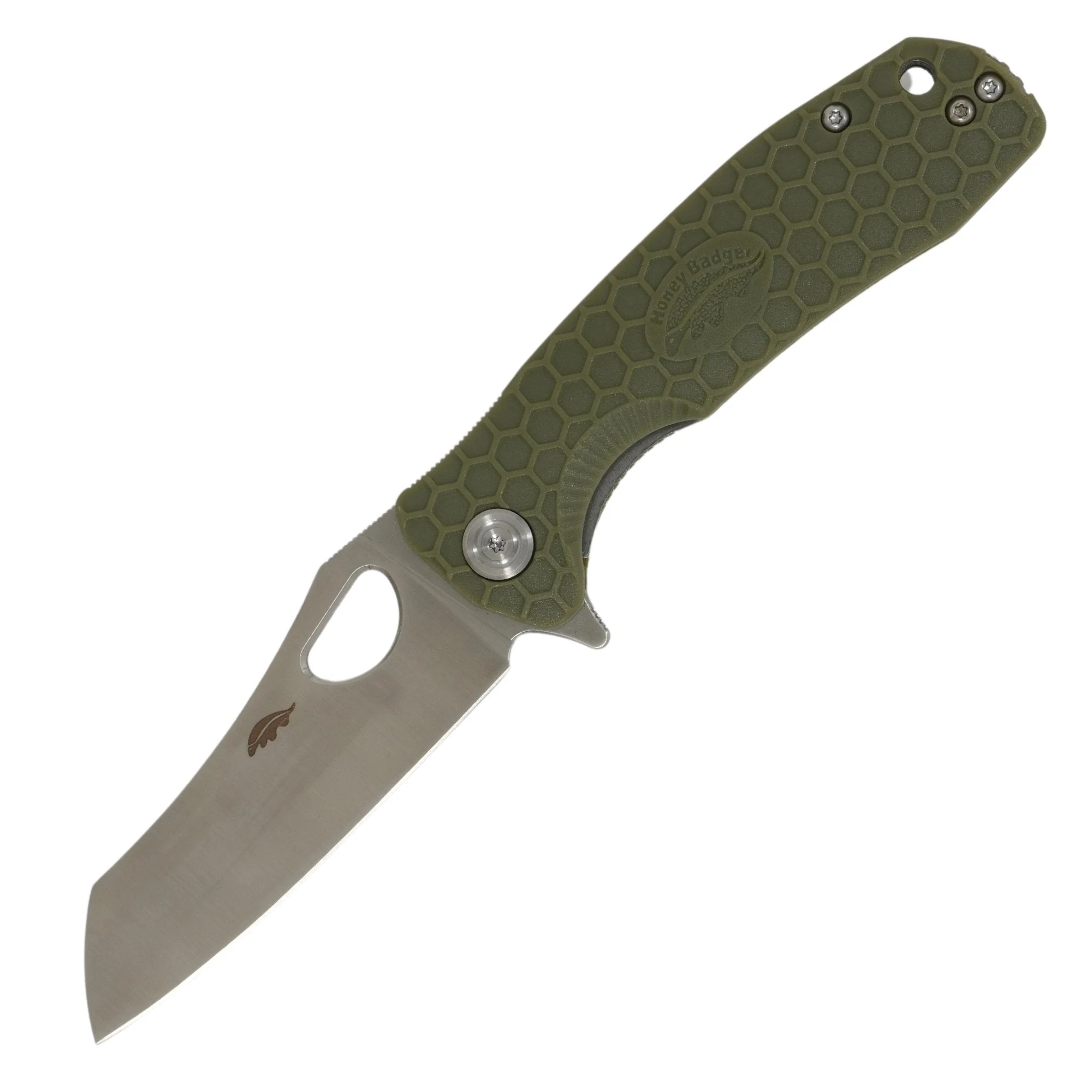 Ніж складаний Honey Badger Wharncleaver Large — 8Cr13MoV, зелений — вигляд 2