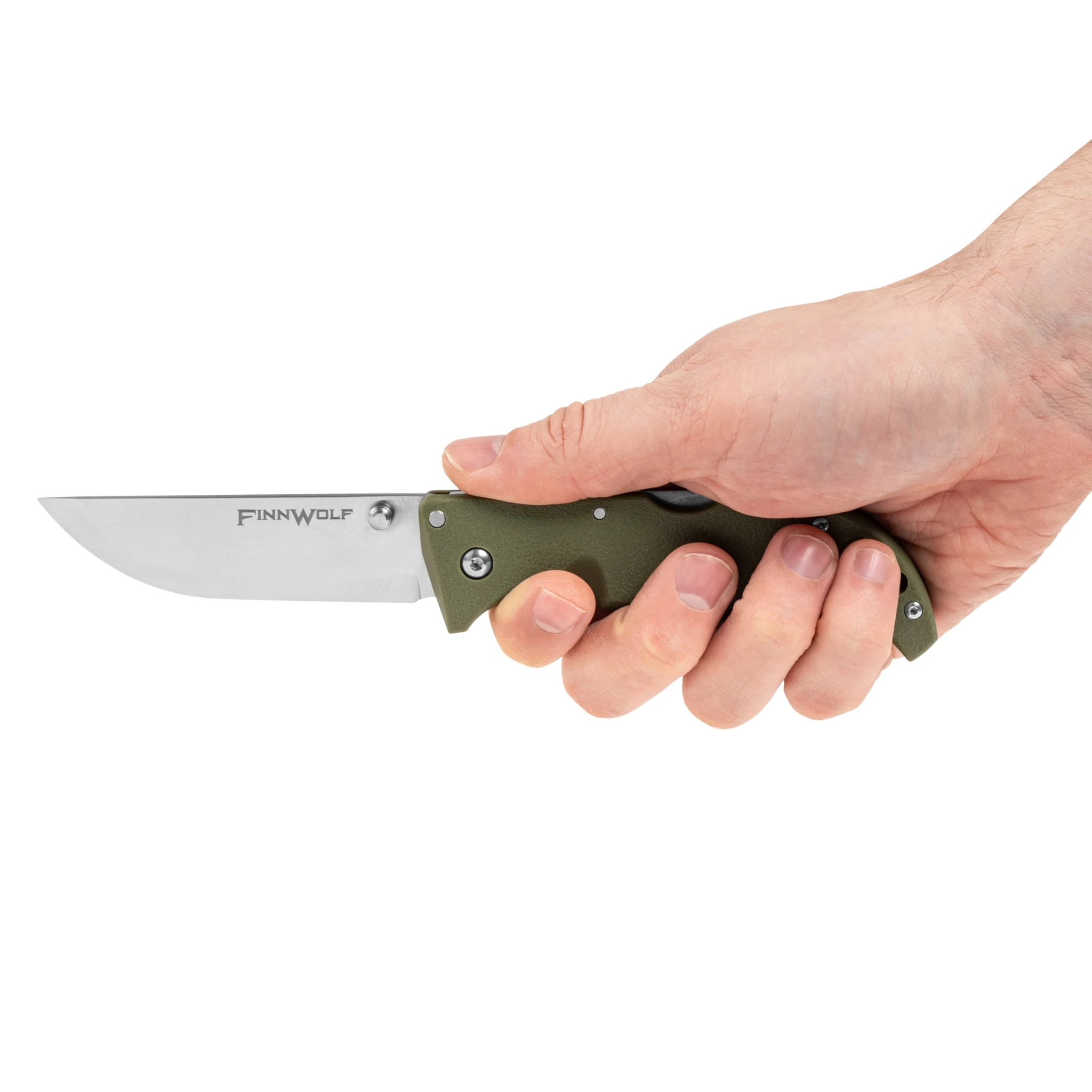 Ніж складаний Cold Steel Finn Wolf — AUS-8A, Tri-Ad Lock, олива — вигляд 2