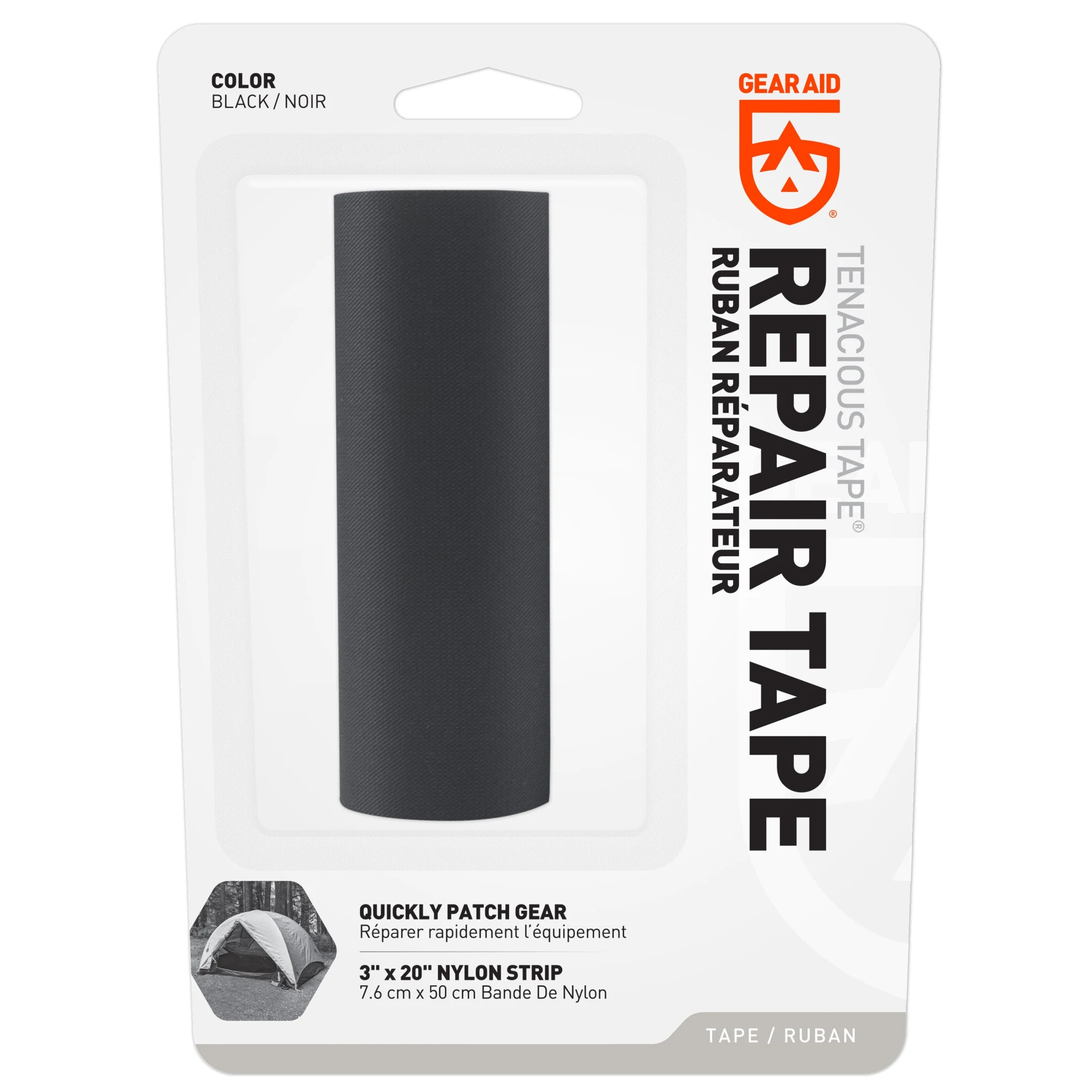 Ремонтна стрічка Gear Aid Tenacious Tape Repair Tape — чорний нейлон — вигляд 2