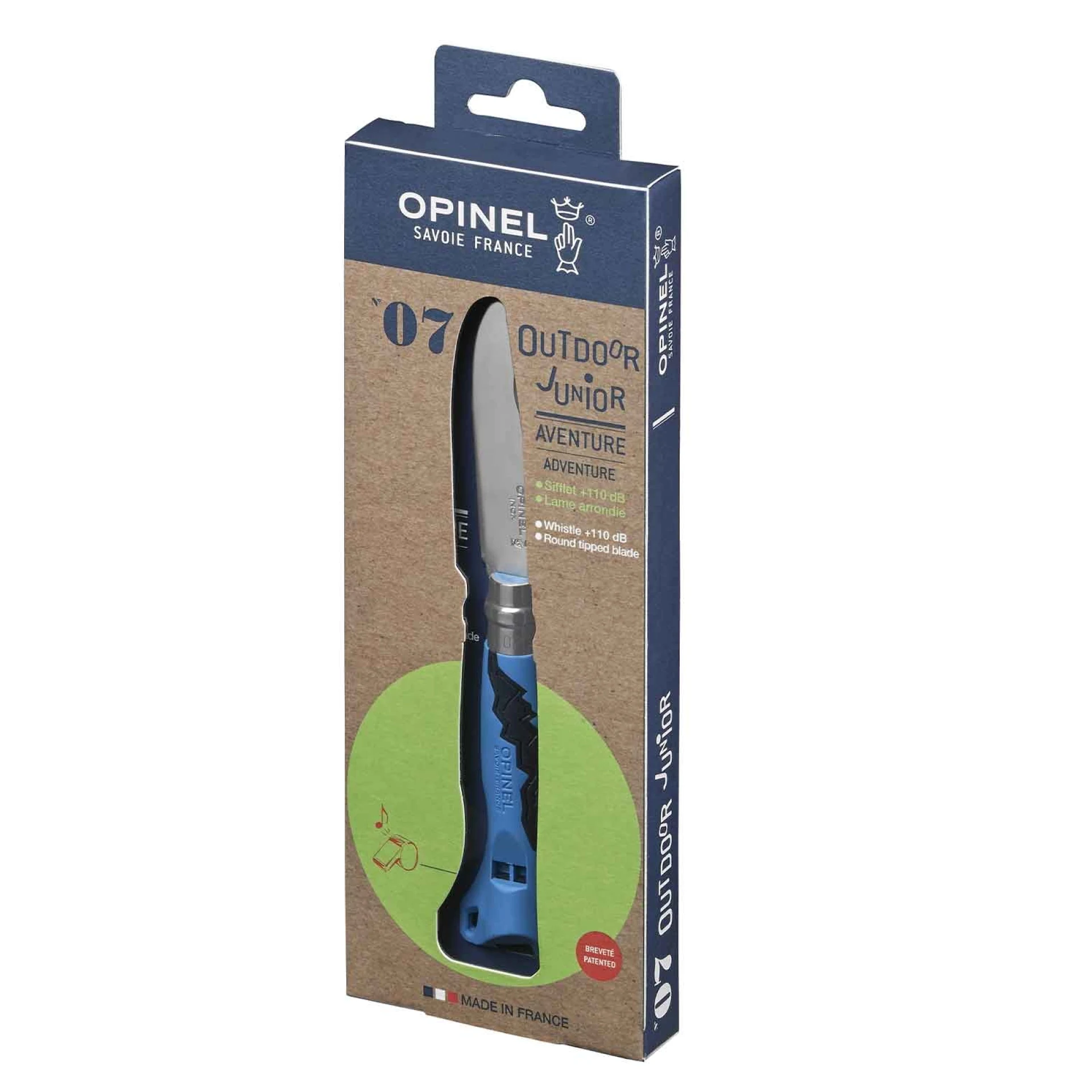 Ніж дитячий Opinel №07 Outdoor Junior — зі свистком, синій — вигляд 2