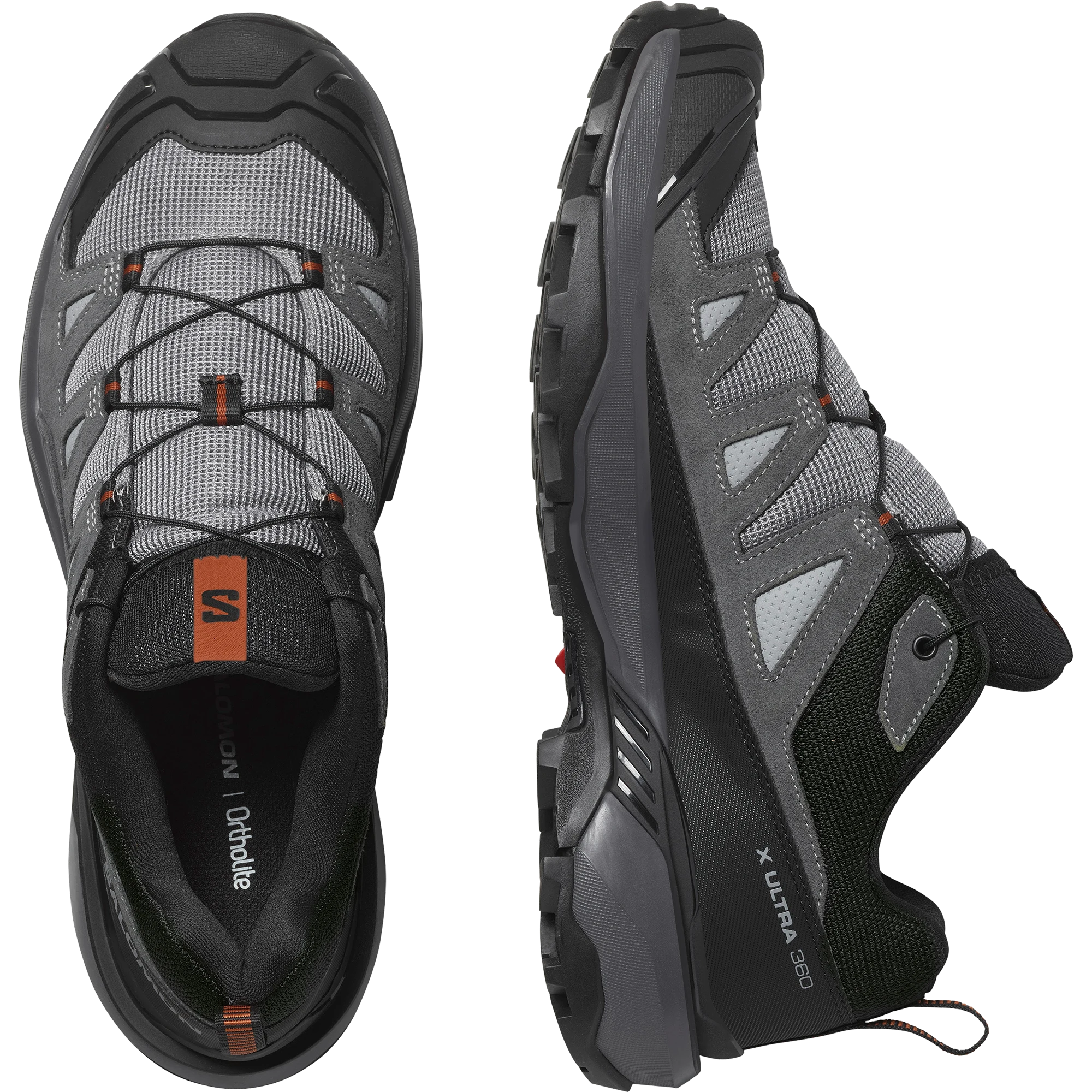 Кросівки Salomon X Ultra 360 Leather — Sharkskin / Asphalt / Caramel Cafe — вигляд 2