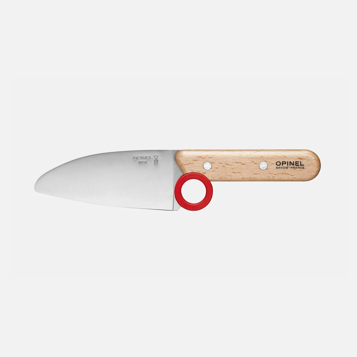 Набір дитячий Opinel Le Petit Chef: ніж + захист для пальців — червоний — вигляд 2