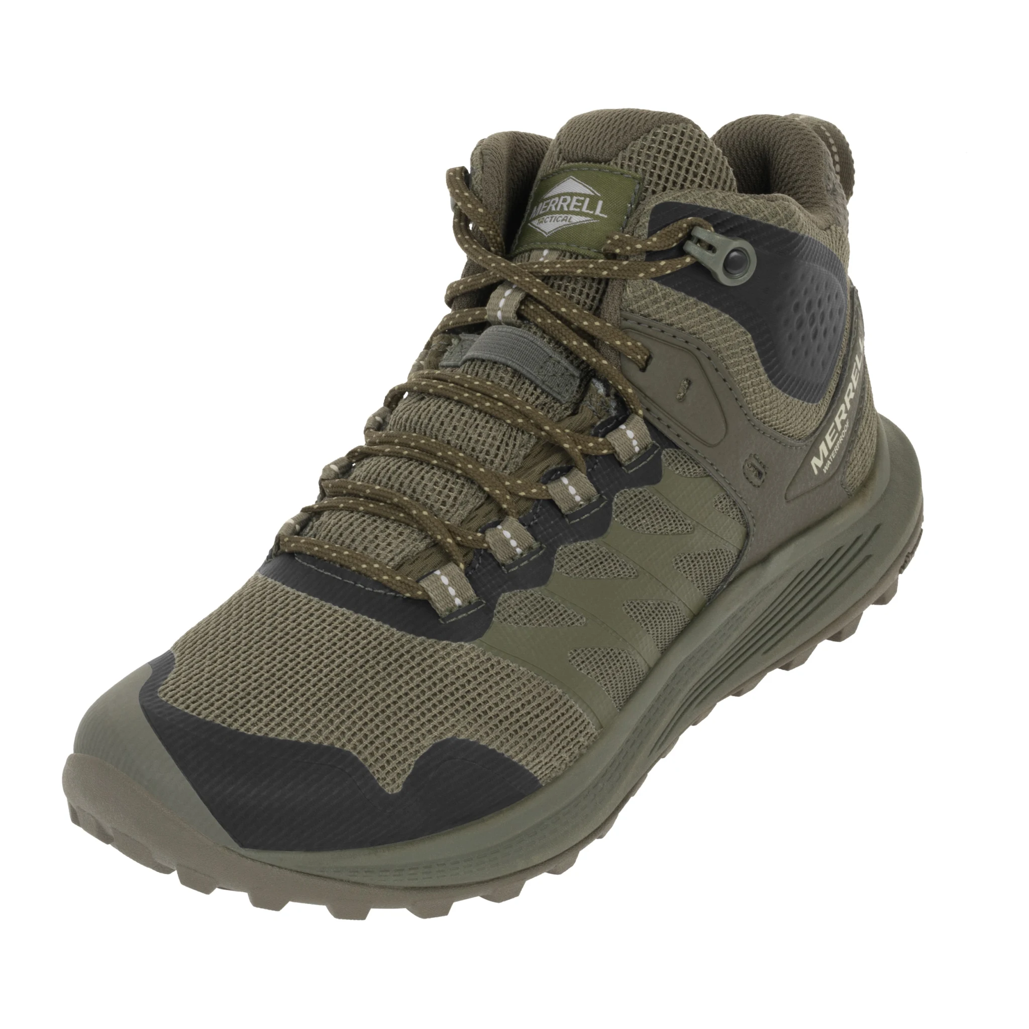 Черевики тактичні Merrell Nova 3 Mid Tactical Waterproof - Dark Olive — вигляд 2