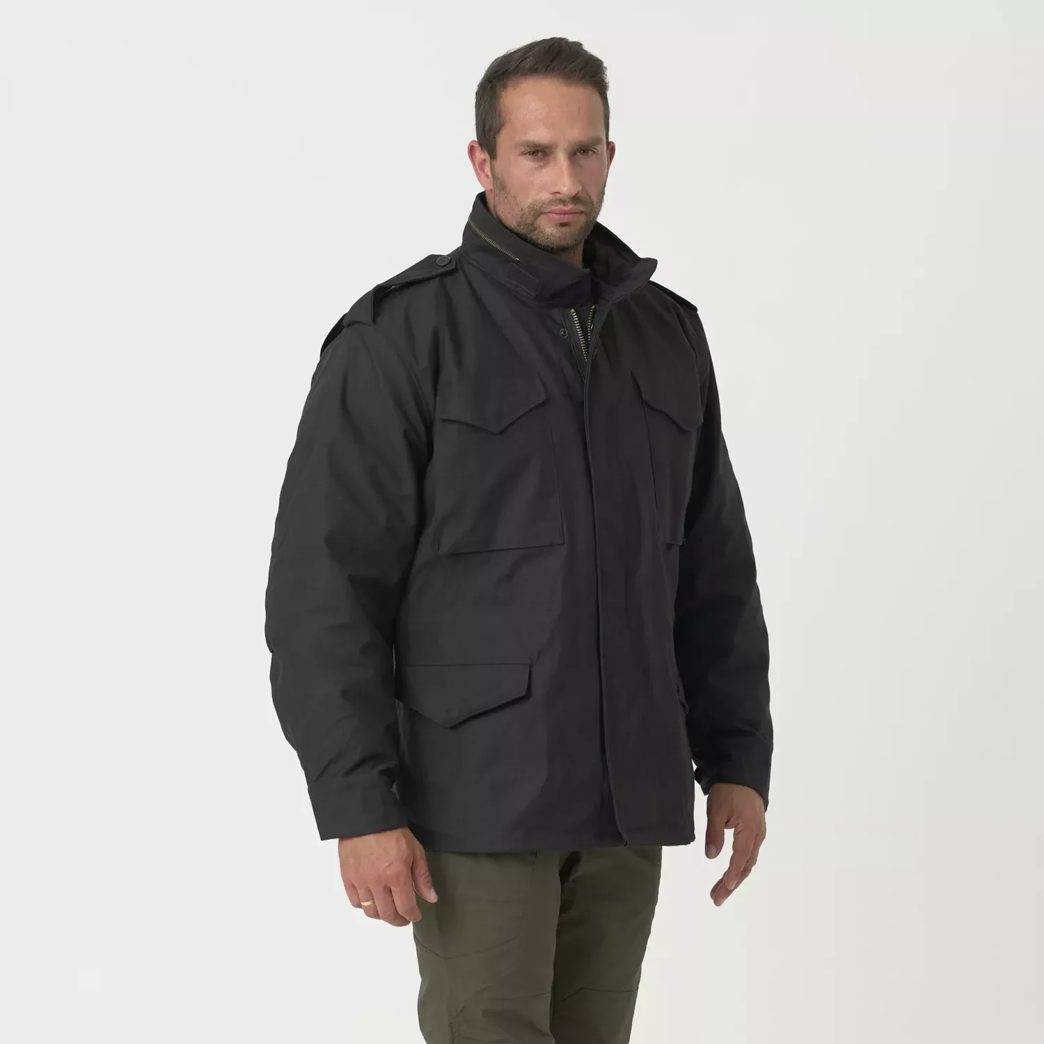 Куртка польова Helikon-Tex M65 - Black — вигляд 2