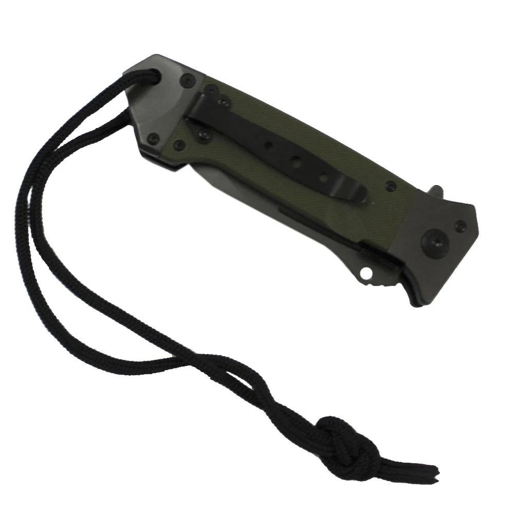 Ніж складаний Mil-Tec DA35, олива — вигляд 2