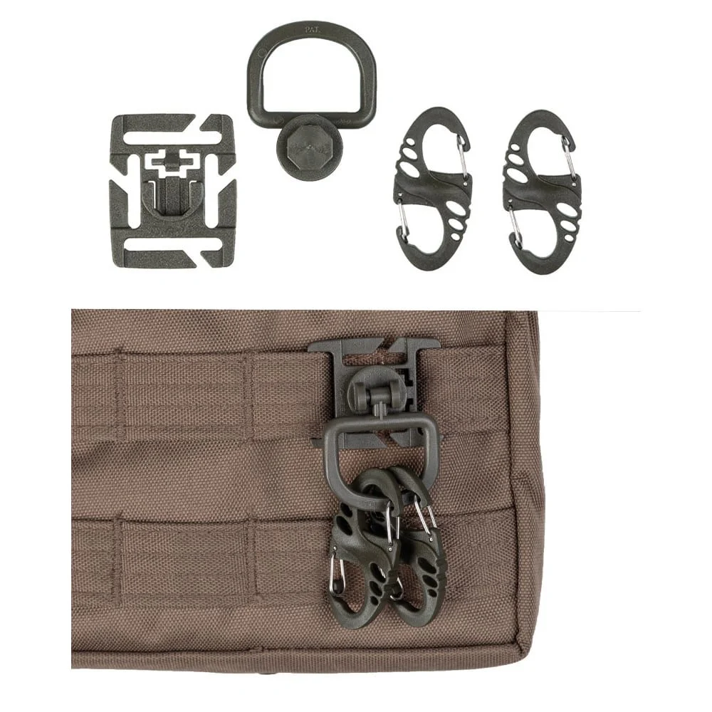 Набір D-кілець і S-гачків Mil-Tec для MOLLE — вигляд 2