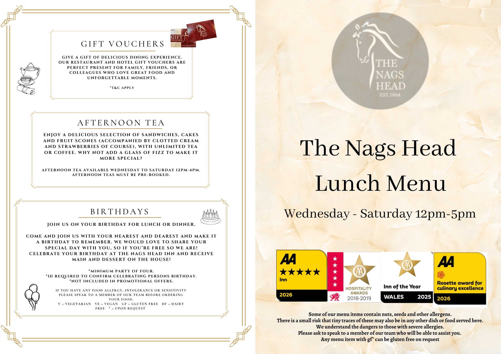 Summer Lunch Menu
