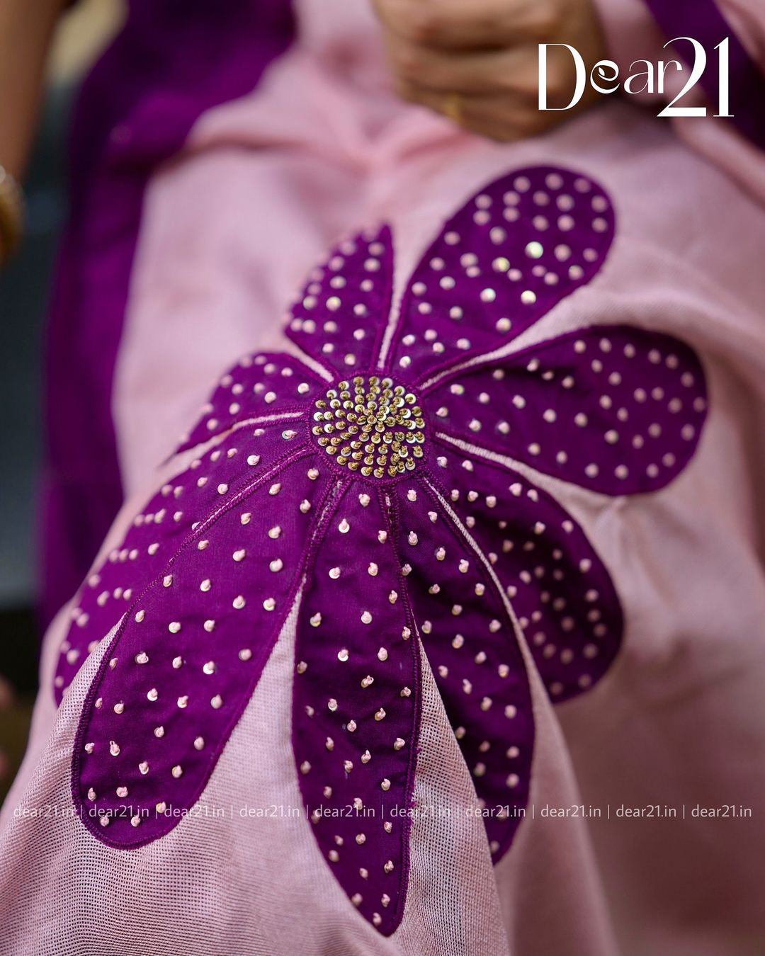 Majestic Violet: Raw Silk Festive Kurti Set 3