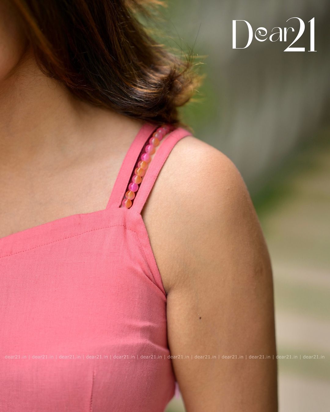 Rose Pink Tiered Frock with Hand-Embroidered Black Coat 3