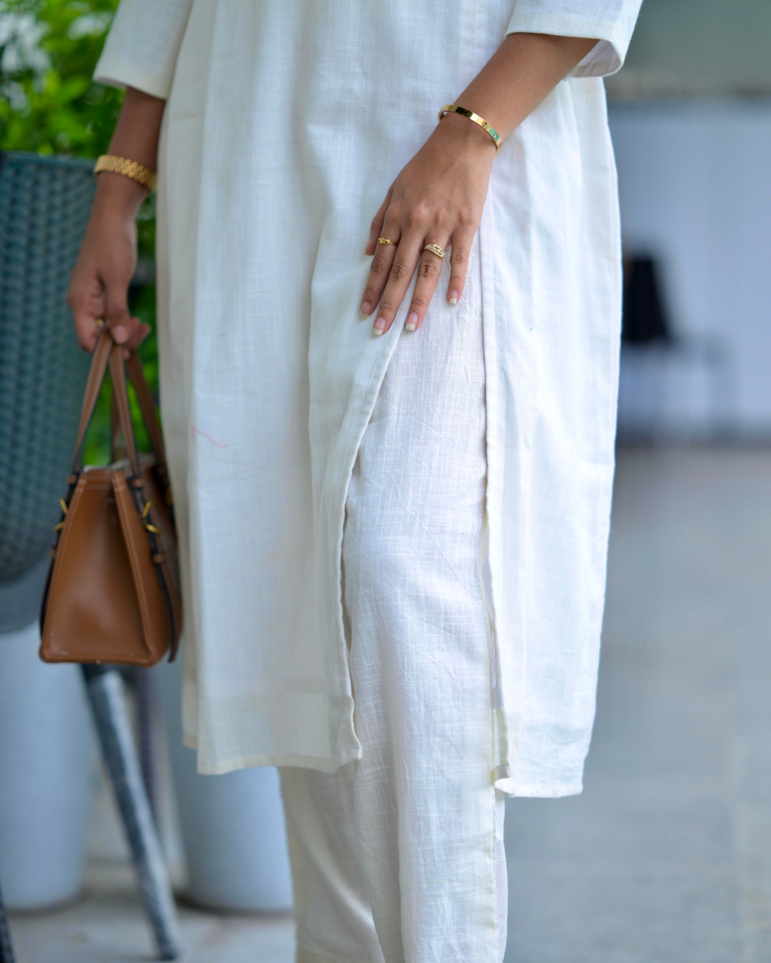 Pristine White Hand-Appliqué Cotton Top 3