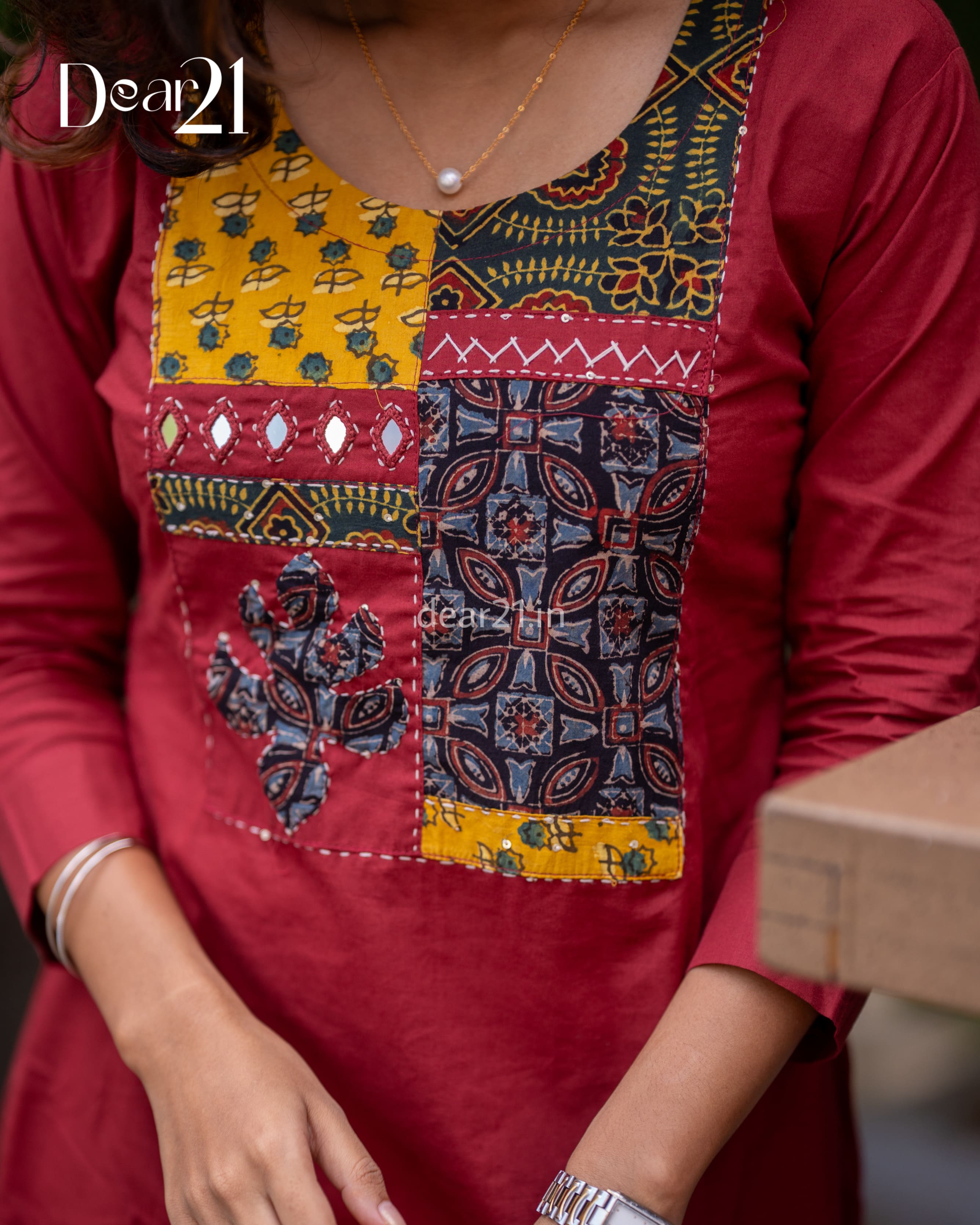 Red Kurti Set 5