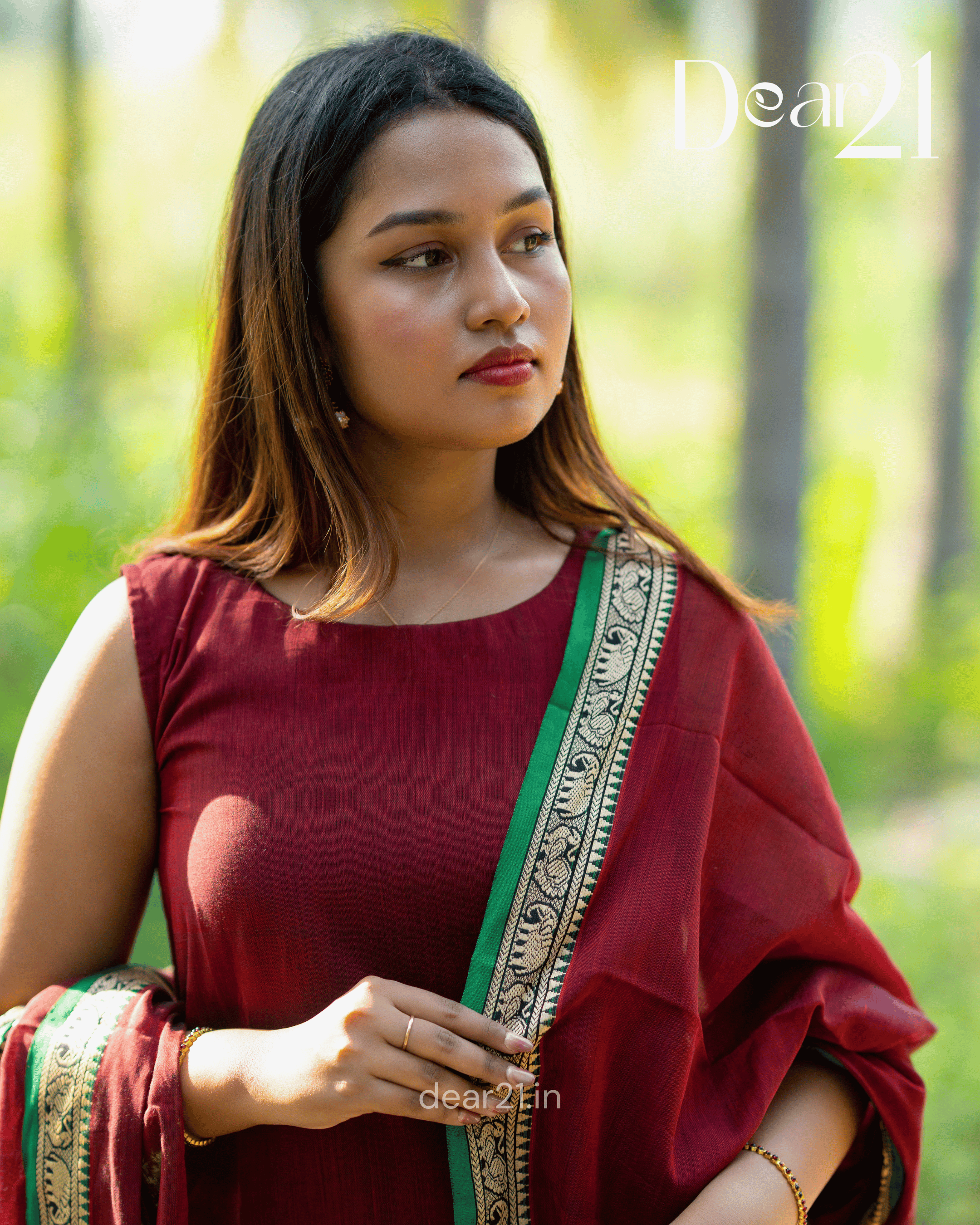 Red Anarkali Set 4