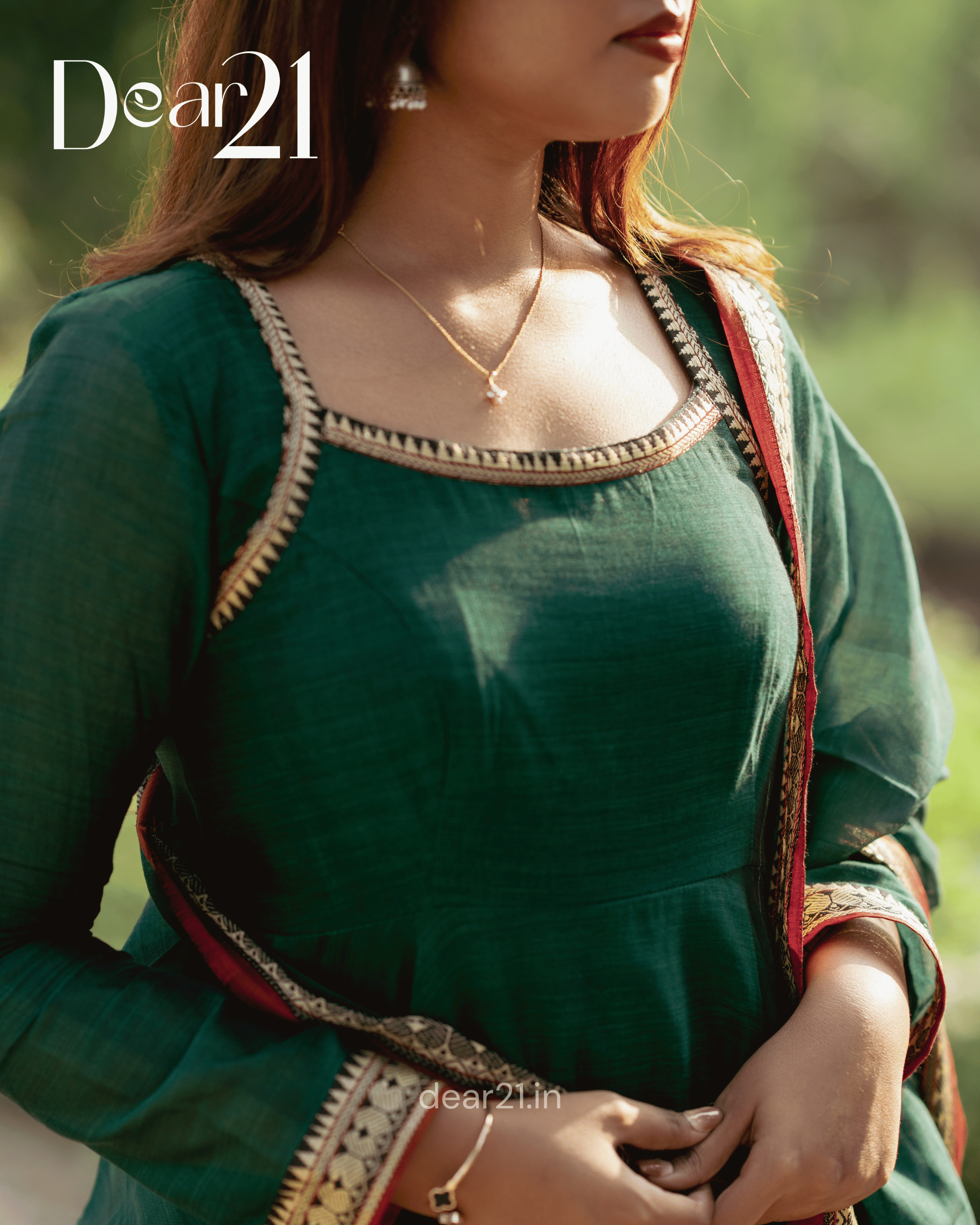 Green Anarkali Set