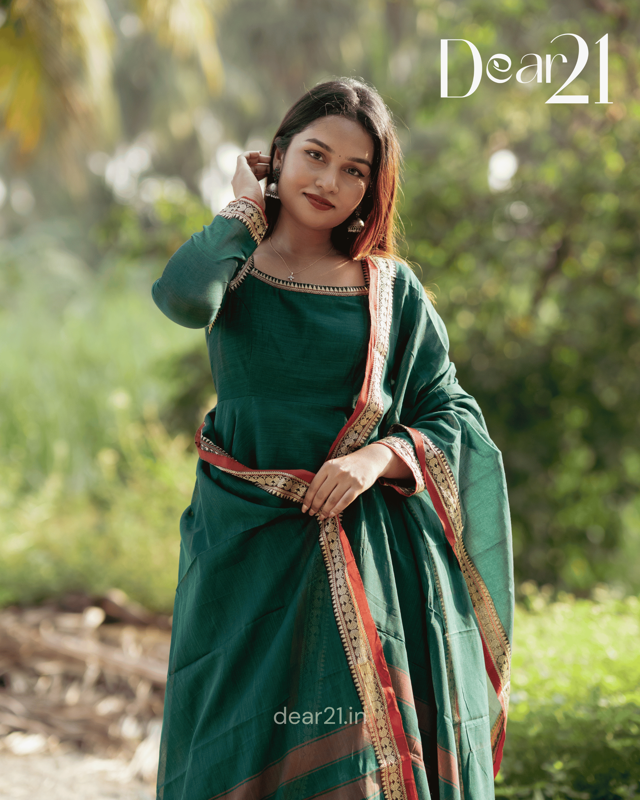 Green Anarkali Set 4