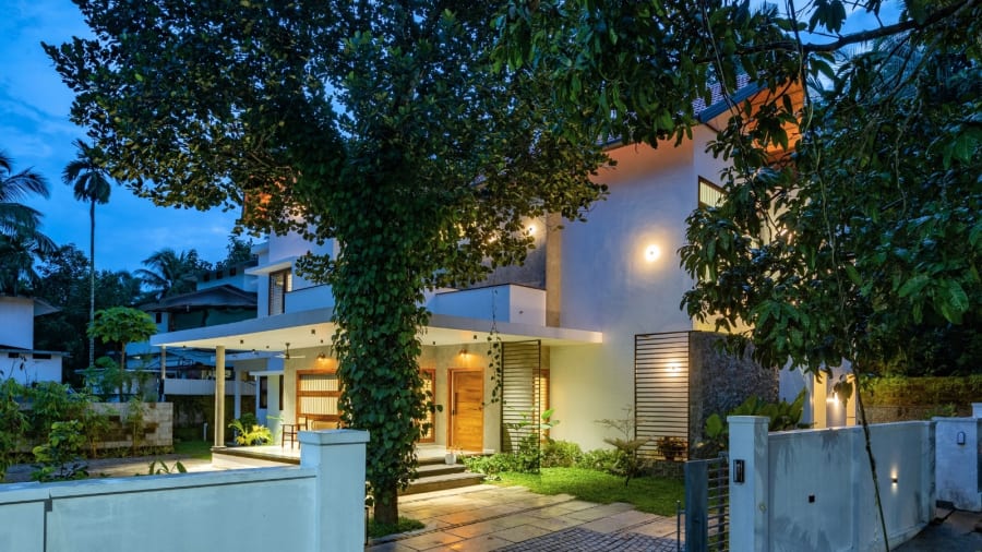 House Beneath A Jackfruit Tree