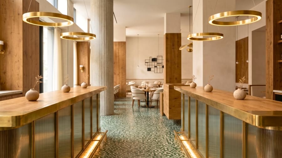 Proposed Restaurant Interior Design For Sheraton Hotel Dubai