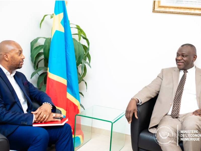 Coopération numérique : S.E Augustin Kibassa Maliba échange avec un représentant du Canada sur l’accompagnement de la RDC.