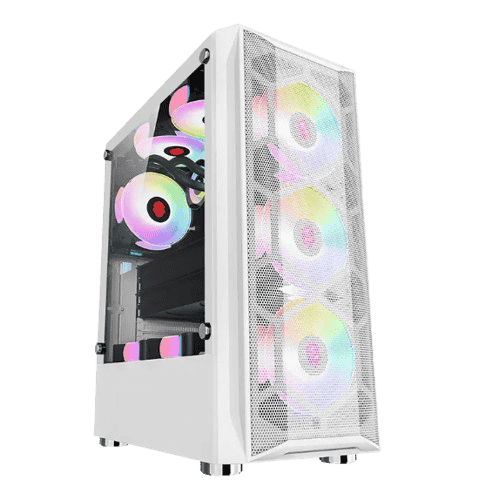 AH500B ATX and MATX Gaming Computer Casing White Gaming