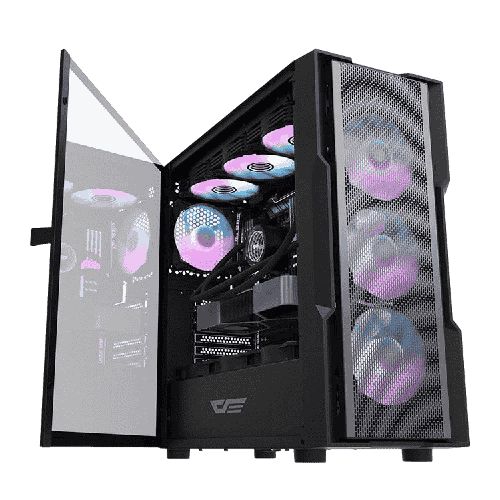 DK431 EATX Full Mesh Gaming PC Case with 4 ARGB Fans DK Gaming Case