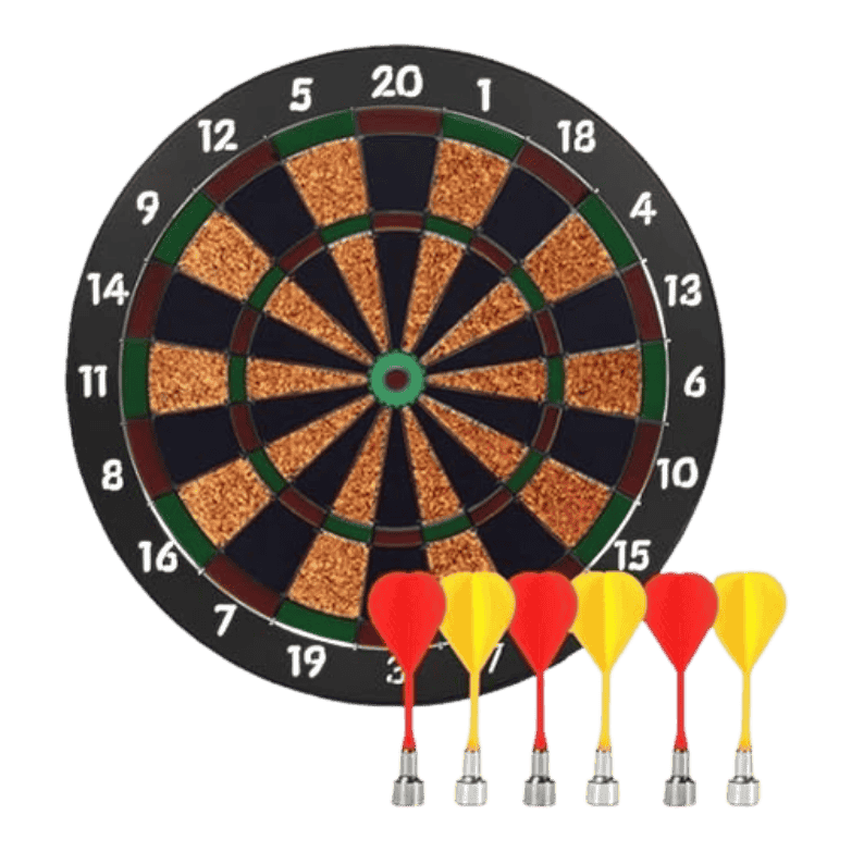 Magnetic Dart Board. Comes with 6 Magnetic darts Magnetic Darts