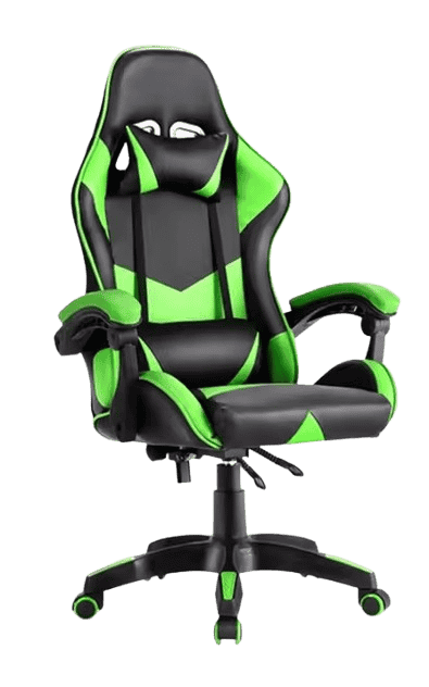 Adcom Gaming Chair with Footrest, Lumbar Support & Reclining Back Ergonomic