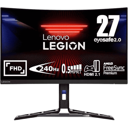 Lenovo Legion R27fc-30 27-Inch FHD Curved Gaming Monitor 240Hz Refresh Rate Curved Display