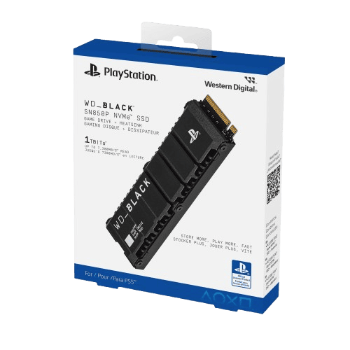 WD_BLACK 1TB SN850P NVMe M.2 SSD for PS5 – With Heatsink