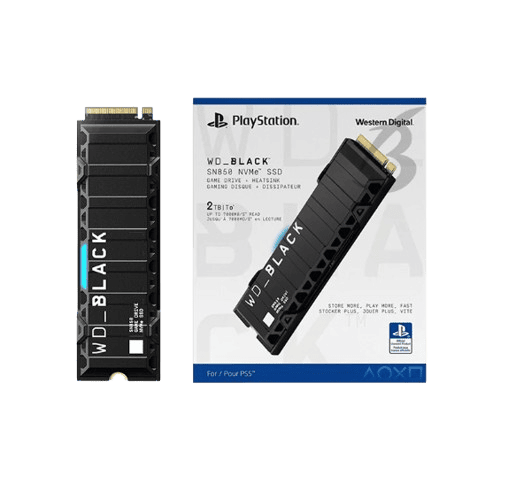 WD_BLACK 2TB SN850P NVMe M.2 SSD for PS5 – With Heatsink