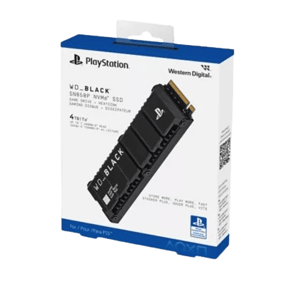 WD_BLACK 4TB SN850P NVMe M.2 SSD for PS5 – With Heatsink