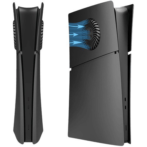 PS5 Slim Faceplate Covers - With Cooling Fan - Plain Color