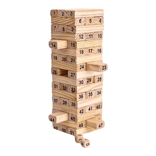 Jenga Wooden Block Game – Balance, Stack, and Don’t Let It Fall! Board Game