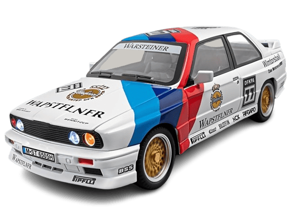 BMW M3 Sport Die-Cast Car – Floral Livery, Racing Legacy Preserved Die Cast Model