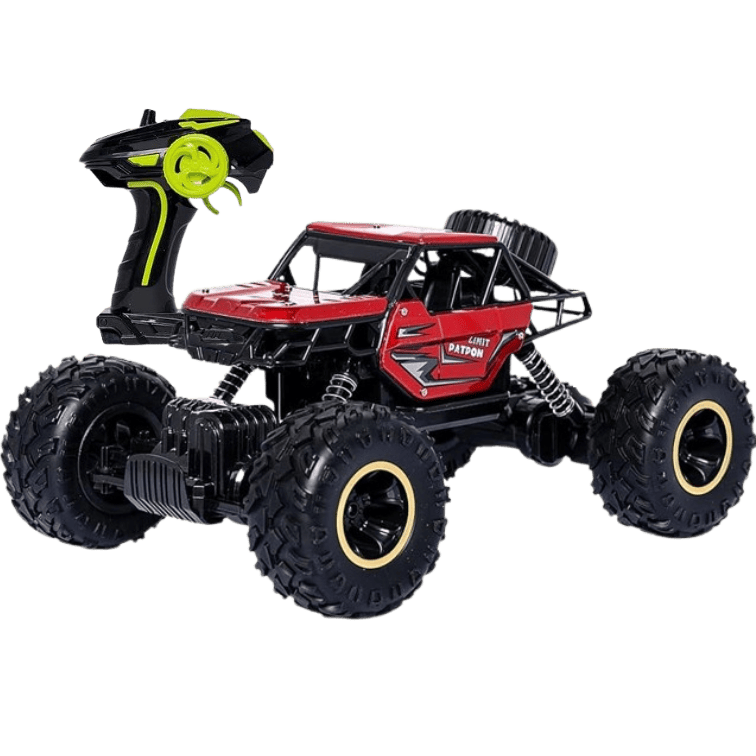 Red RC Monster Truck 1:14 – Rugged 20km/h Off-Road Performance Remote Control