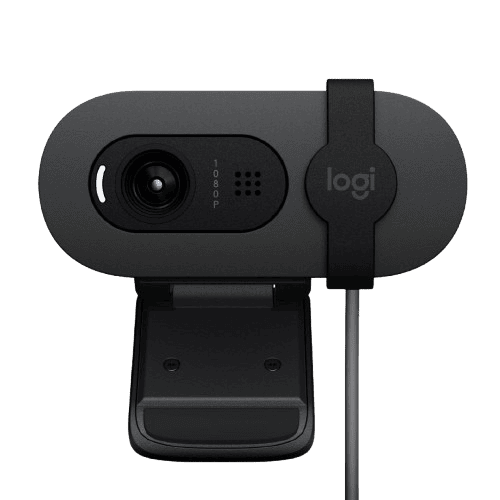 Logitech Brio 100 Full HD 1080p Webcam – Look Sharp, Sound Clear Full HD 1080p Webcam
