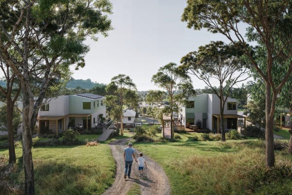 Artist’s impression of Stage 1 development looking west, subject to change and approvals