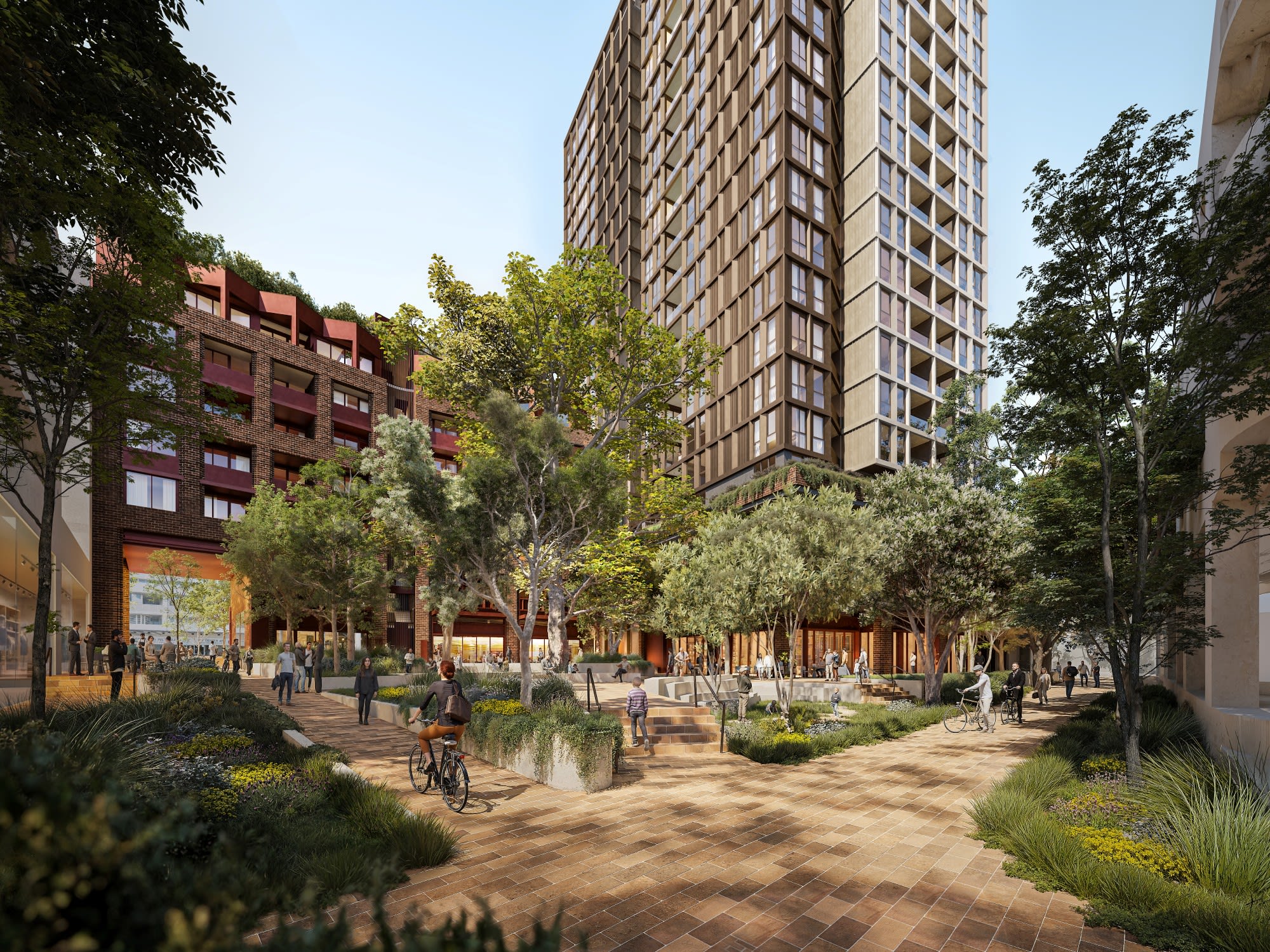 The Joinery Annandale internal plaza view