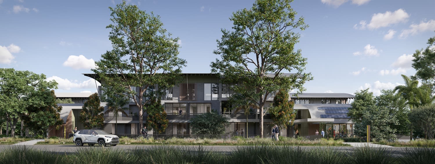 Build to rent East Lismore artists impression Crawford Road looking south 1500px