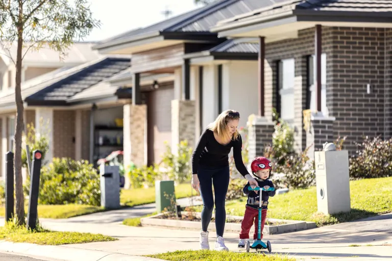 Newbrook Mother son scooter