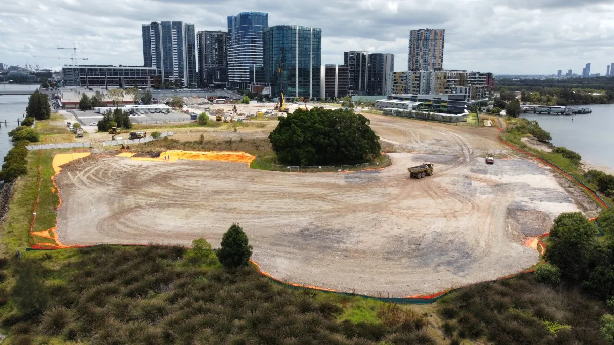 Wentworth Point construction aerial mid Jan 2023 2