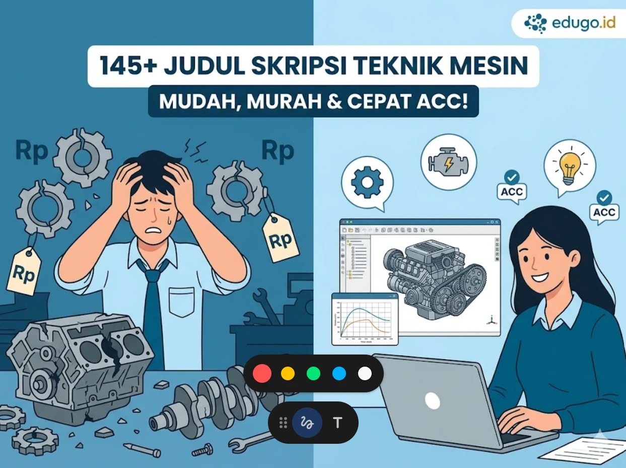 100+ Judul Skripsi Teknik Mesin yang Mudah Dikerjakan, Murah & Cepat ACC (2026)