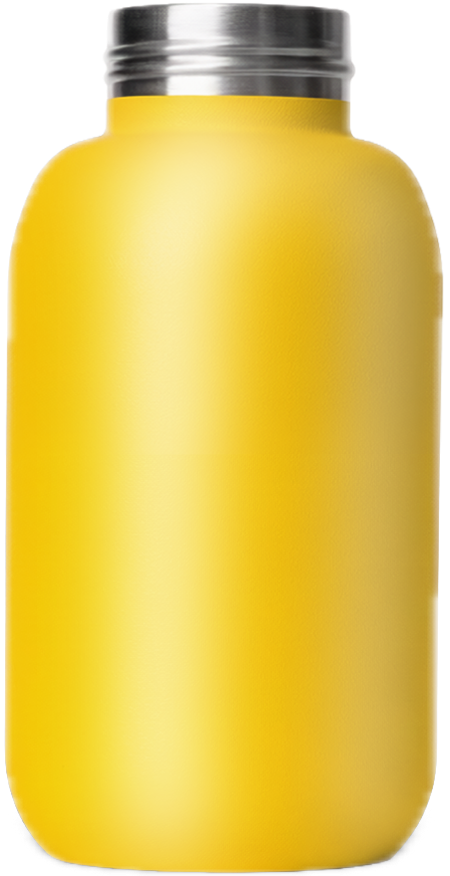 myGEN Flask 16 oz in Mustard Yellow