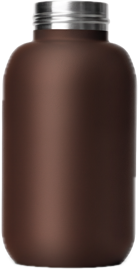 myGEN Flask 16 oz in Mocha Brown