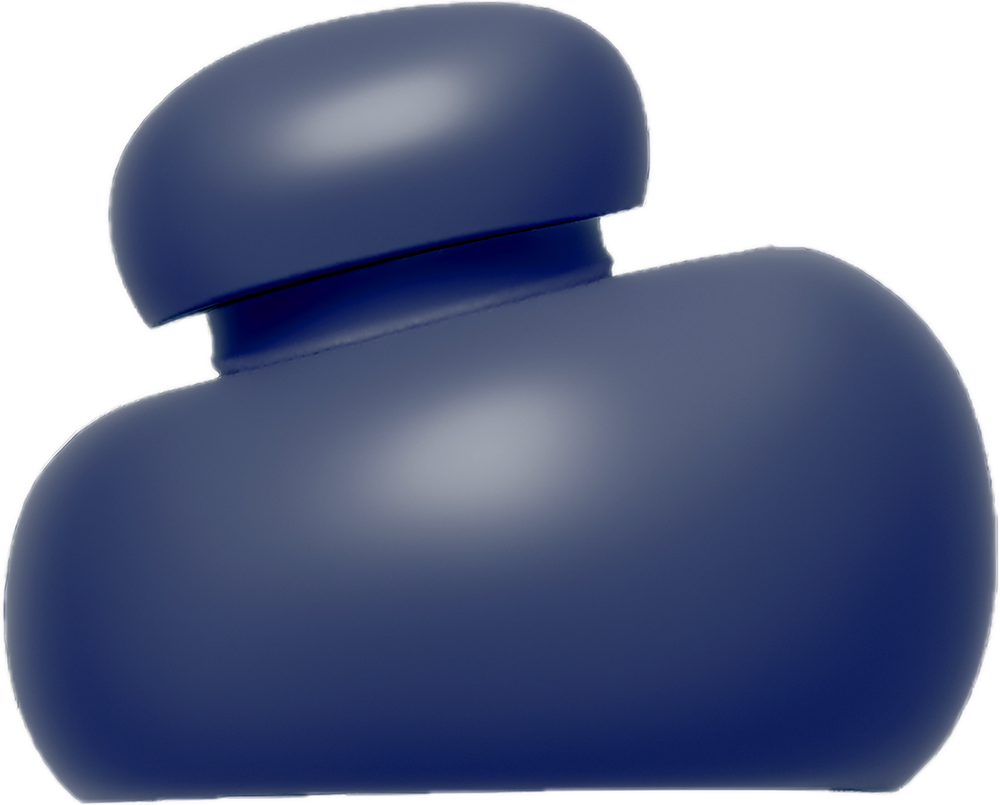 Cloud Lid in Deep Indigo